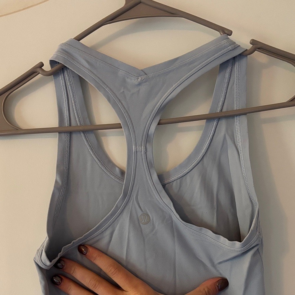 lululemon athletica Light Blue razor back tank
